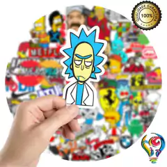 Adesivo Rick Sanchez Sticker Para Bike Skate Moto Capacete Carro Caminhão notbook