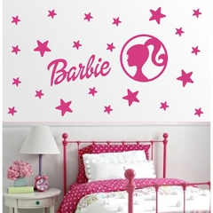 Kit Adesivo de Parede Barbie - Adesivo de Parede Decoração Quarto de Menina