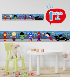 Faixa Adesiva Decorativa Herois - Adesivo de Parede Infantil - Decoração Quarto de Menino - comprar online