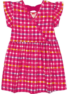 Vestido infantil com estampa de morangos Brandili 41611 - loja online