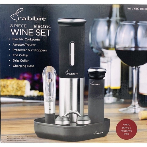 Conjunto Abridor De Vinho Elétrico - Rabbit