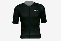 Camisa de Ciclismo Jersey Masculina SIDI DARE Dry Proteção UV Preta