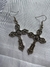 Aretes de cruz grunge