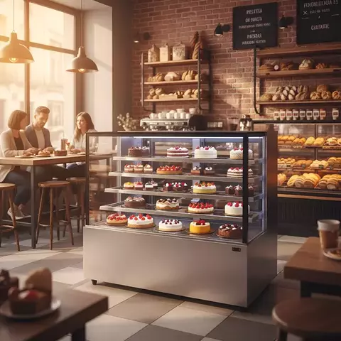 Exhibidora Tortera Confitera Tipo Pecera 1500 mm - 4 Estantes / PRM-ET4E-1500 - comprar online