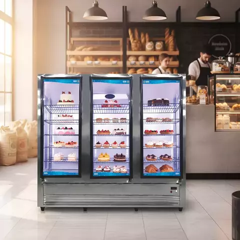 Exhibidora Confitera Cubo 3 puertas / PRM-EV3PCUBO - comprar online