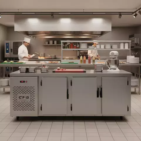 Heladera Mostrador Ciego Bajo Mesada 2 mts (3 puertas) / ECO-MCR2000 - comprar online