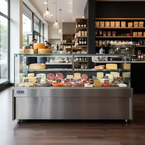 Batea exhibidora Europa 1550 mm ACERO INOX / PRM-BEP1550F - comprar online