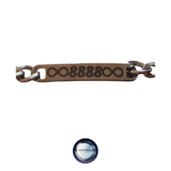 Pulsera Protección Divina 8888 en Eslabón Cubano de Acero Quirúrgico Grabovoi - FabiAkitsu8