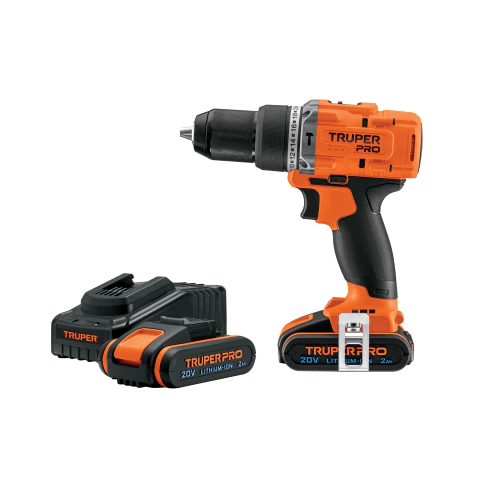 Rotomartillo inal. 1/2", 20V, 2 bat. 2Ah, 1 carg. TRUPER PRO