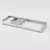 Lito é um organizador de mesa da Objeto Ativo feito em mármore Carrara com divisões em alumínio anodizado em prata fosca. É no formato retangular e tem espaço separado para canetas/lápis, bloco anotação, clips ou outros e cartões.