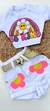 Conjunto infantil shorts e cropped Branco - comprar online