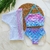 Biquini infantil menina acompanha kimono sereia tela
