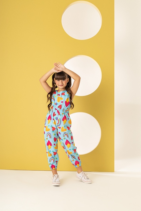 Macacão infantil Jamille azul