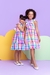 Vestido infantil xadrez menina Jussara