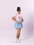 Conjunto infantil menina saia balonê e tshirt sorvete na internet