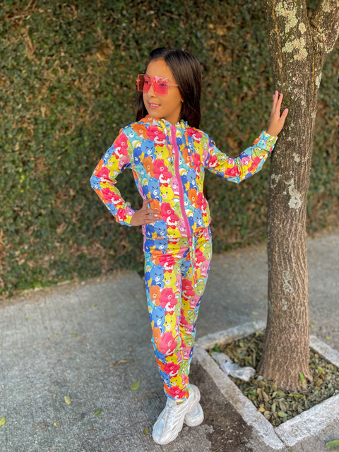 Conjunto infantil juvenil ursinhos carinhosos