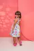 Vestido infantil de alça de amarrar Duda - comprar online