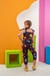Conjunto infantil calça e cropped kiara Fundo preto - Yasmin Etc & Tal
