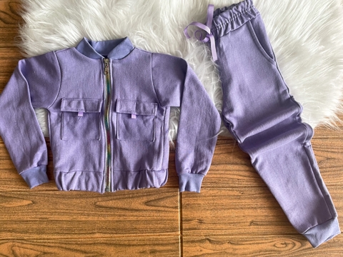 Conjunto infantil Marianne Lilás
