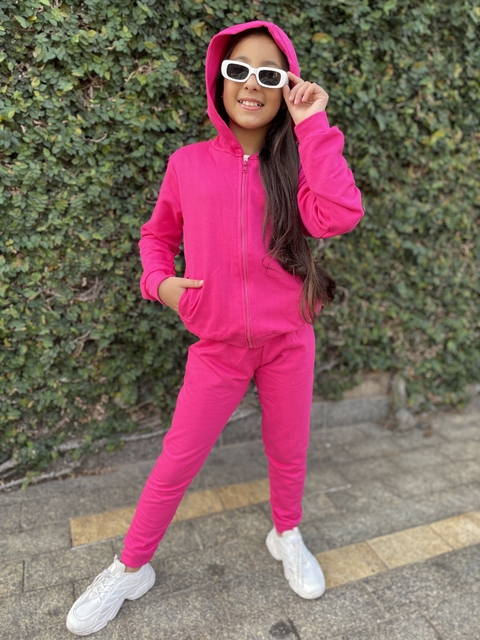 Conjunto infantil de moletom capuz inverno