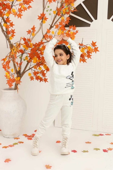 Conjunto infantil unissex mickey moletinho