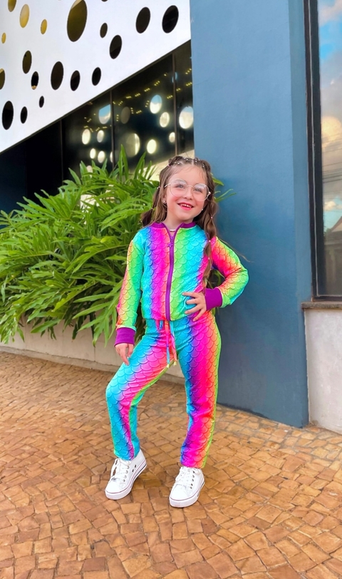 Conjunto infantil menina sereia Marina