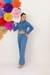 Jaqueta jeans juvenil cropped coração - loja online