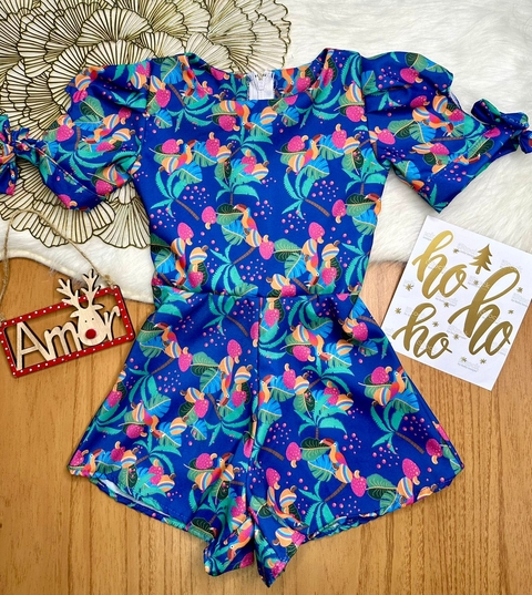 Macaquinho infantil menina Tropical Camille