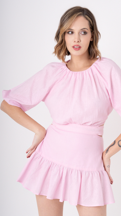 Vestido Giovana - Rosa