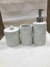 Kit porta saboneteira com 3 peças