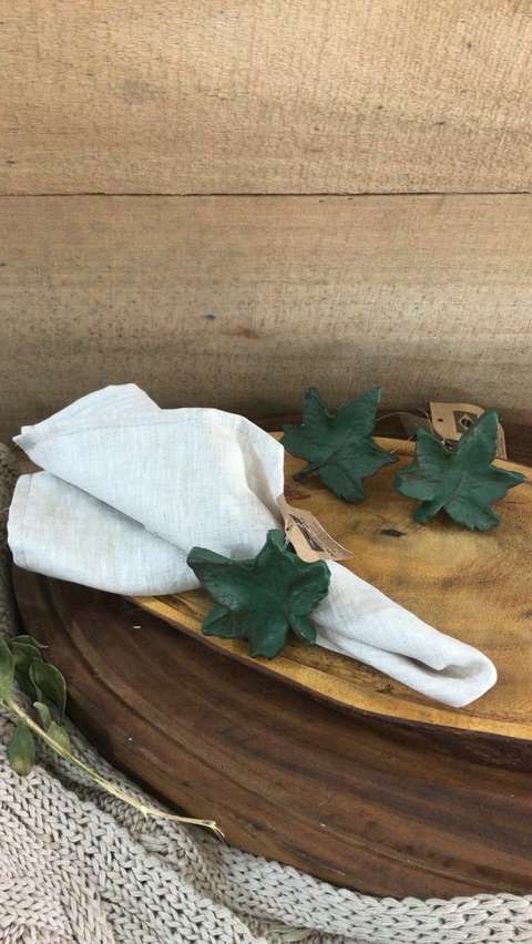 Anel Porta Guardanapo Folha Unitário