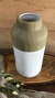 Imagem do Vaso de Cerâmica Branco e Efeito Madeira