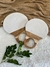 Tábua Madeira Mármore Redondo Branco Pequeno - comprar online
