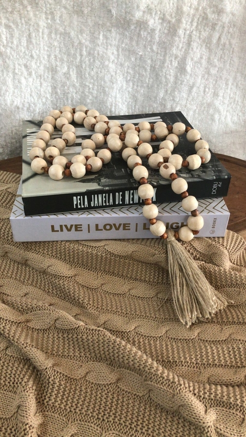 Colar Unico Natural e Marrom ø90