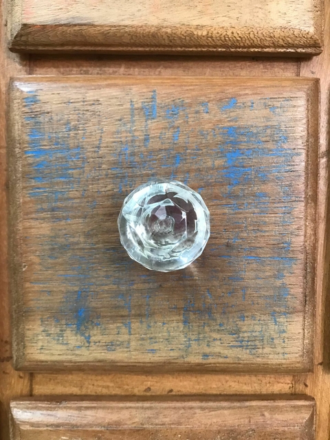 Puxador Cristal e Metal