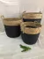 Cesto Fibra Natural Preto - comprar online