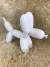 Escultura Cachorro em Poliresina Branco
