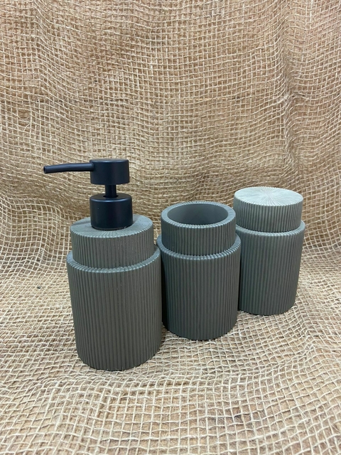 Kit Banheiro em Cimento Verde