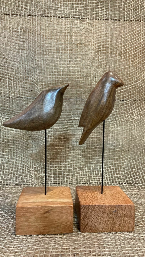Escultura Pássaro com Base