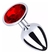 Plug Anal Acero Tamaño Small Rojo