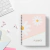 Planner Personalizado com Wire-o - Modelo Flores Personalizável - A5 15x21cm