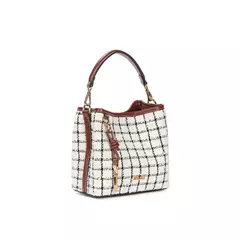 Imagem do Bolsa Bucket Tramado Listrada Alça Dupla Santa Lolla