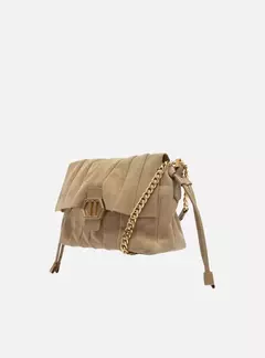 Bolsa Cinza Média Alça Dourada Arezzo na internet