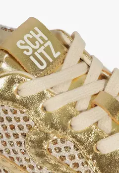 Imagem do Tênis Tela Camurça Dourado Schutz