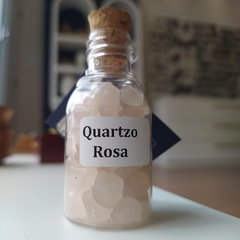 GARRAFA DE PEDRAS- QUARTZO ROSA