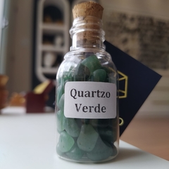 GARRAFA DE PEDRAS- QUARTZO VERDE