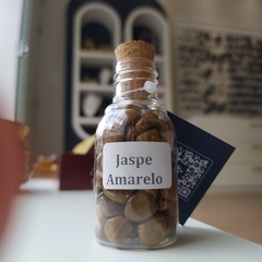 GARRAFA DE PEDRAS- JASPE AMARELO