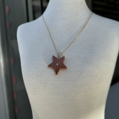 PINGENTE ESTRELA C/ STRASS- PEDRA DO SOL - comprar online