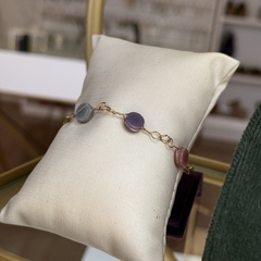 PULSEIRA BOTÃO (OURO)- MISTA - comprar online