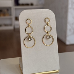 BRINCO AROS ZIRCONIA - Nova Topázio